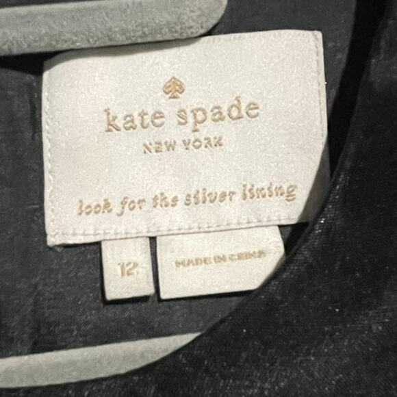 Kate Spade Women's 12 Dress Black Jewel Embellished Pockets Cocktail Party Glam - Picture 5 of 9